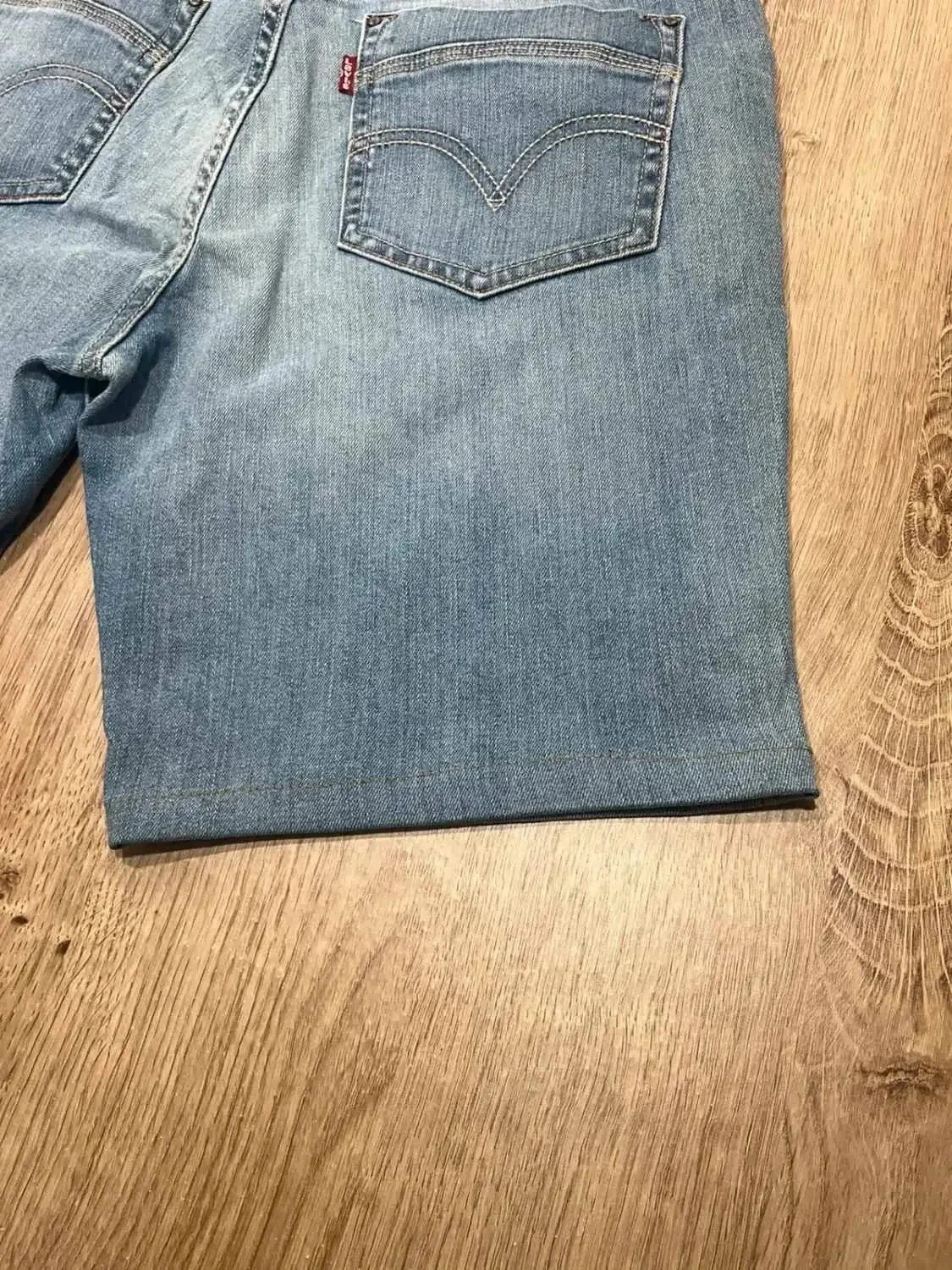 Short Levi's Taille 6 W28 Vintage Coton Bleu Slv 021 – photo 7